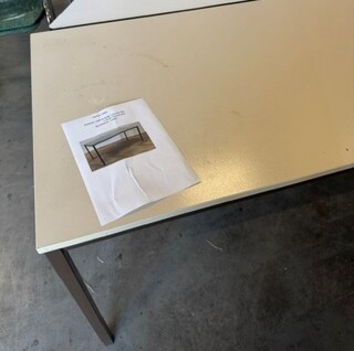 Kantine tafel Buromix, creme, bouwjaar 2012